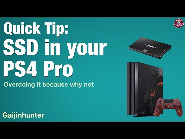 Quick Tip: SSD in your PS4 Pro - YouTube