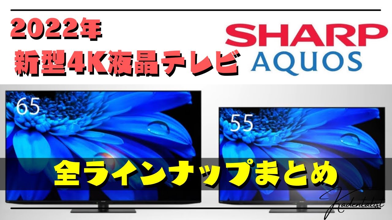 2022 Model] SHARP's New 4K LCD TVs! A Thorough Explanation of the