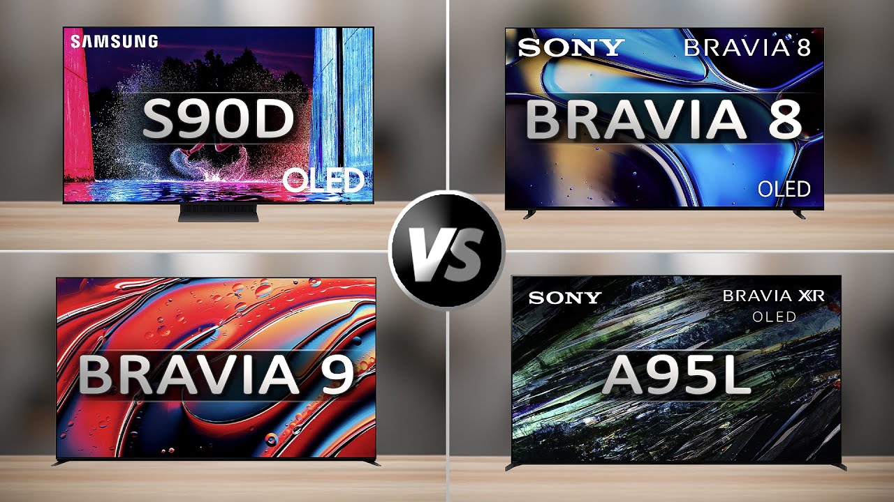 Samsung S90D vs Sony bravia 8 vs bravia 9 vs A95l🔥Best 4K oled TV