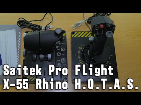 本格的なジョイスティック 「X-55 Rhino H.O.T.A.S.」 開封動画 - YouTube