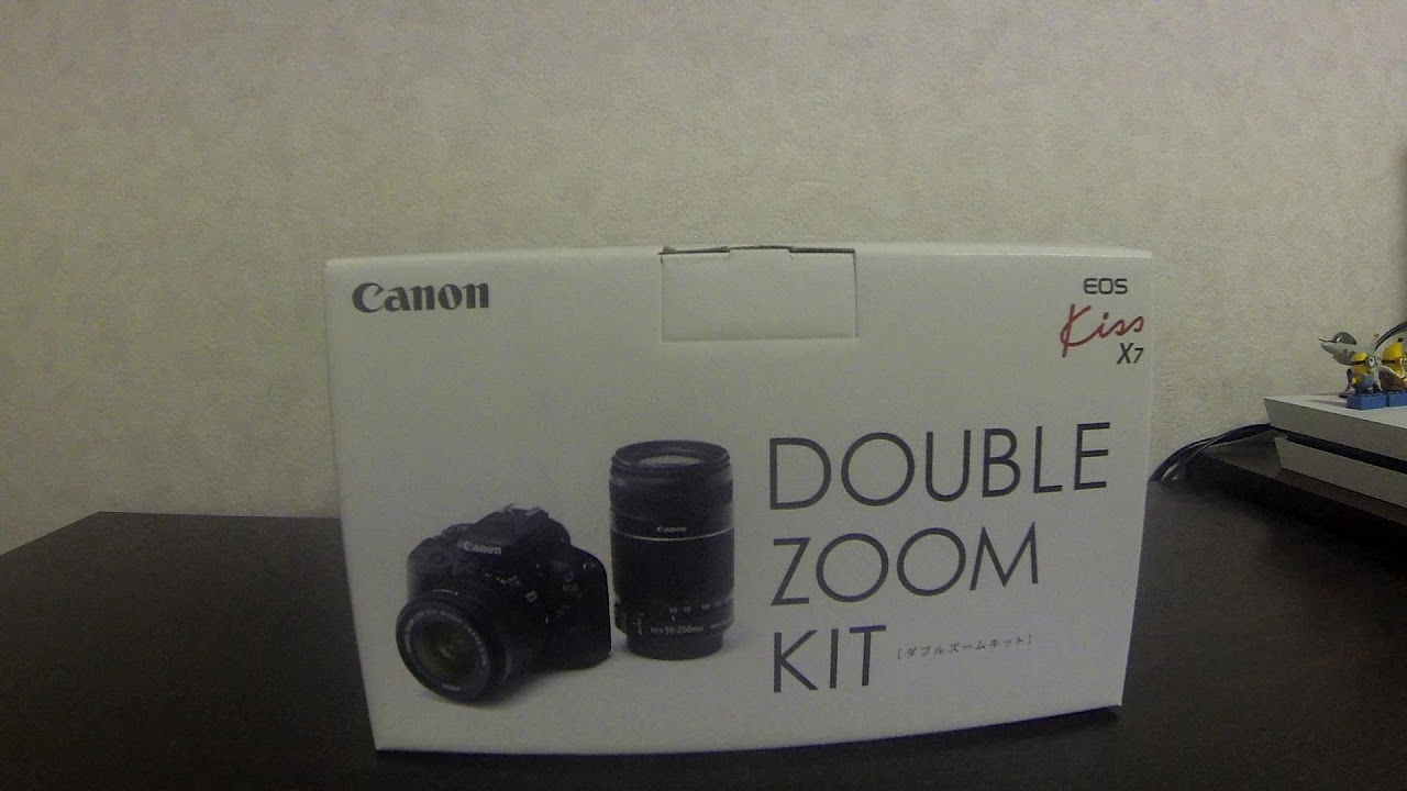 Canon EOS KISS X7 一眼レフ初心者がダブルズームキット開封 - YouTube