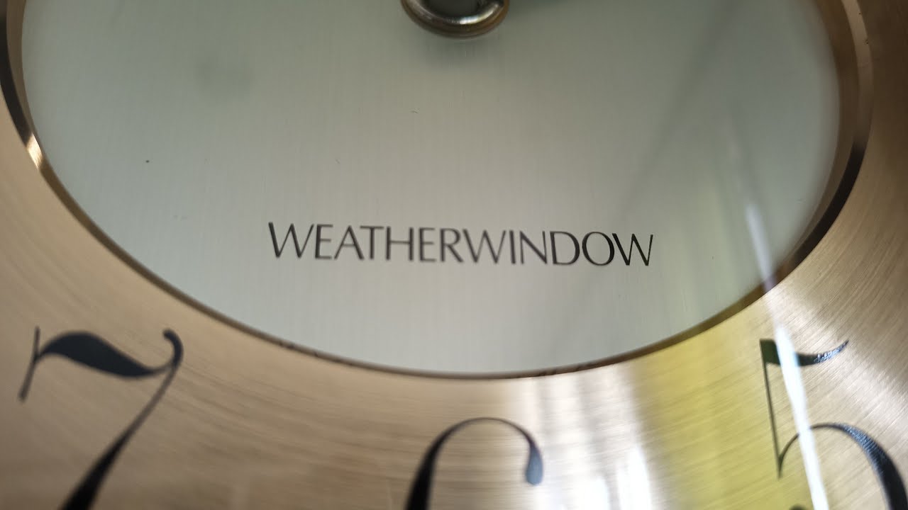 天気予報）セイコー ウェザーウィンドウ RE516B からくり時計 - YouTube