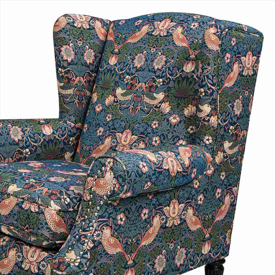 ジェニファーテイラー ウイングチェア 1人掛け ソファー いちご泥棒