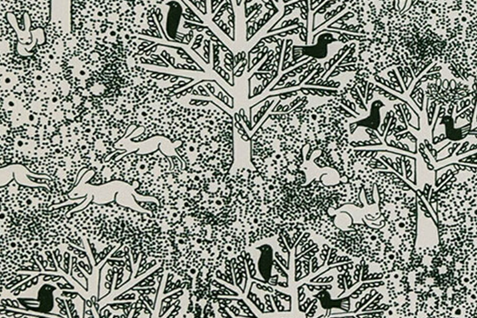 数量限定】皆川明 2023 アートコレクション ポスター「rabbits play