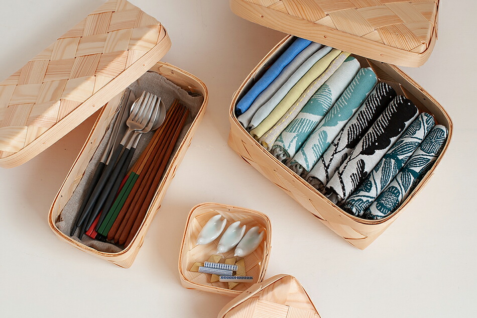 エストニアのパインバスケット フリーデザイン ｜ 北欧・ロングライフ