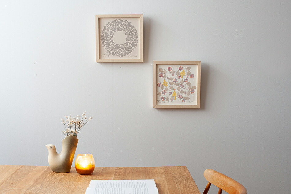 シルクスクリーン（バーズワーズ／BIRDS' WORDS） フリーデザイン