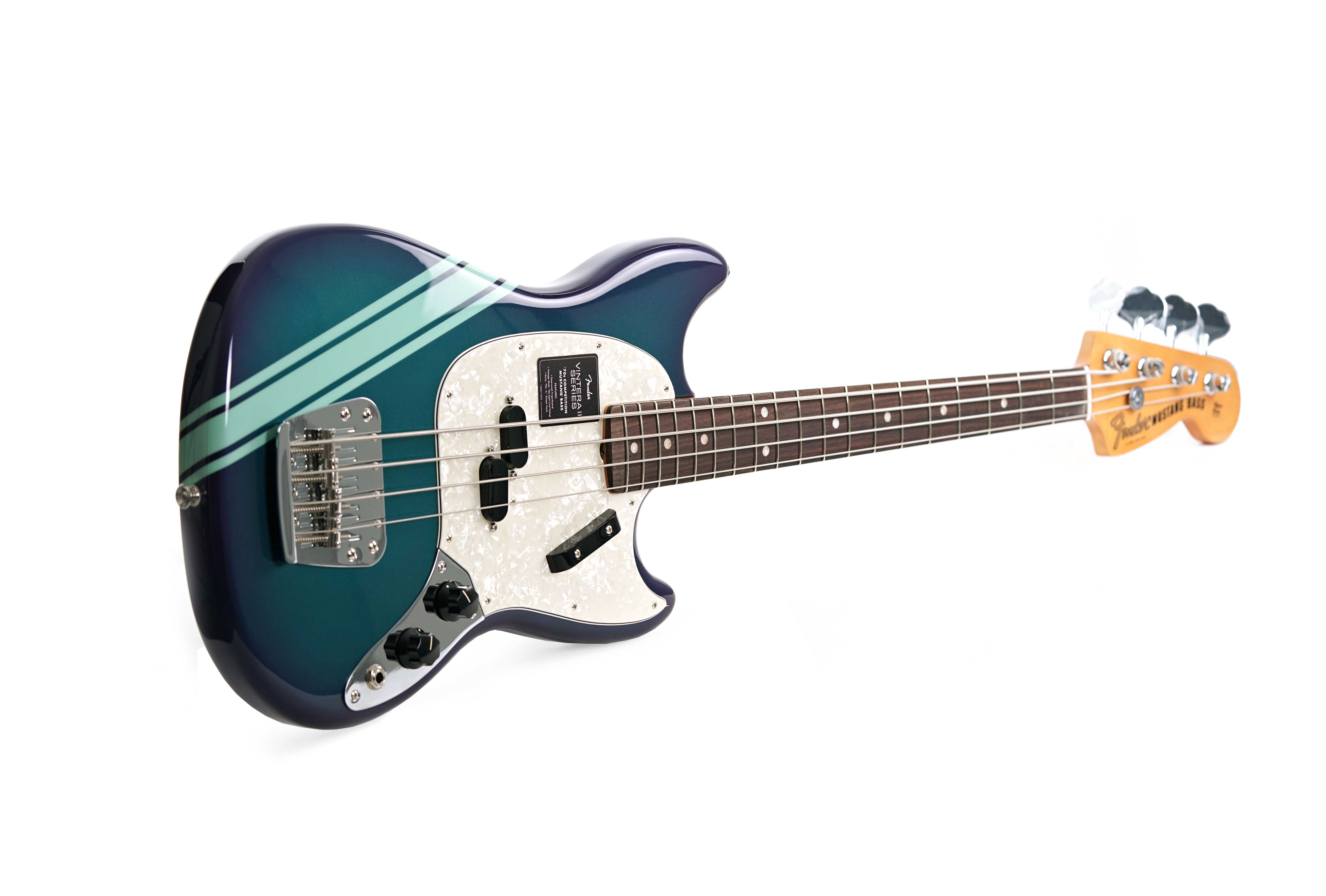 Fender Vintera II 70s Mustang Bass Competition Burgundy | guitarguitar