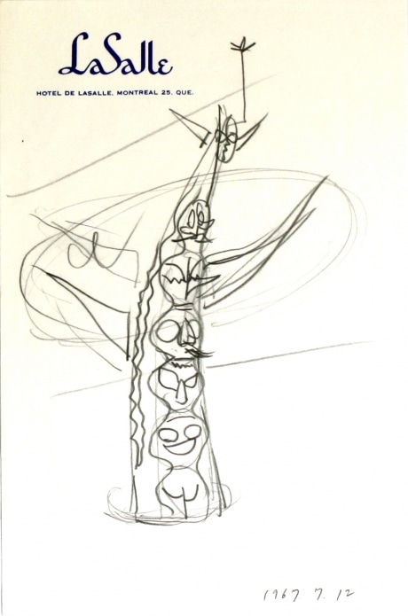 岡本太郎「太陽の塔」のスケッチ初公開－模型展示も - シブヤ経済新聞