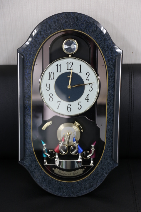 SEIKO からくり掛時計 EMBLEM [ HS348Z ] 動作確認済み 「相応に美品