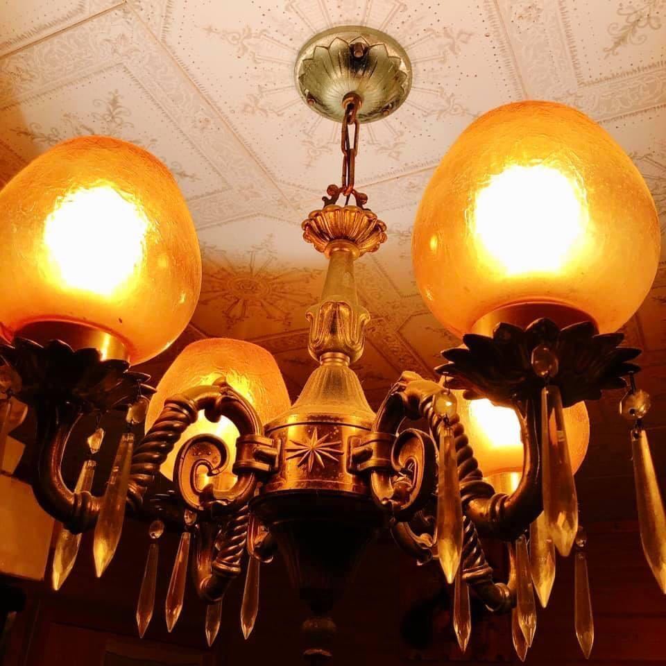 希少】ナショナル LB57468T シャンデリア 4灯 ヴィンテージ レトロ