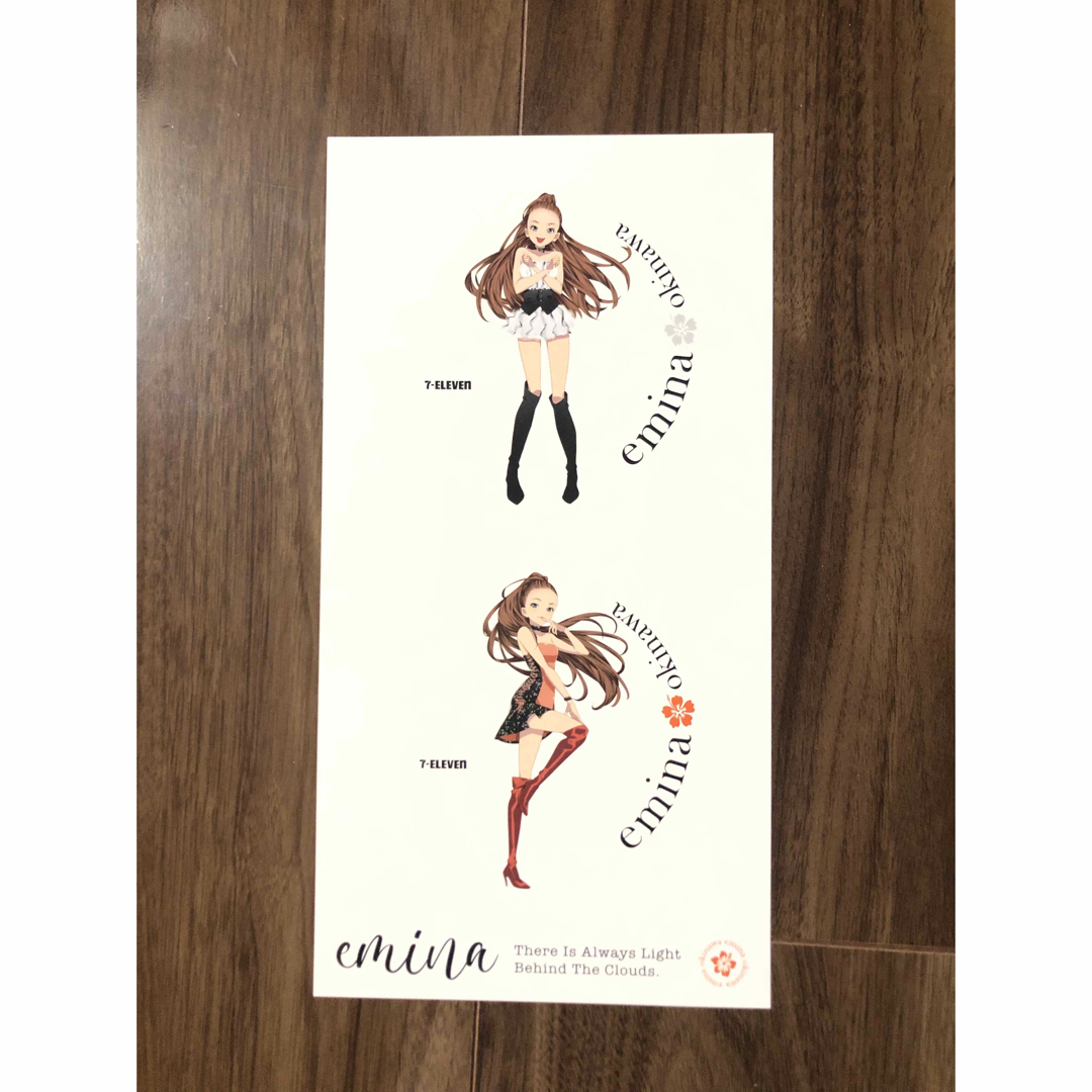 安室奈美恵 エミーナ ステッカー 非売品 シール 沖縄 セブンイレブン