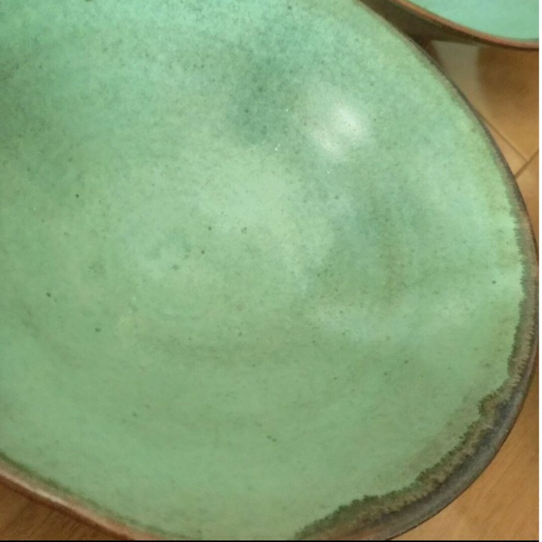 新品 桐箱入り 平成窯北王路 平鉢 青仁 5点セット 古美術