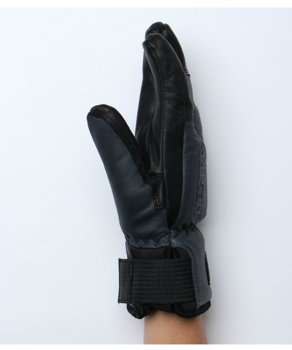 スキーグローブ ミトン 3フィンガー フルレザーショート FULL LEATHER