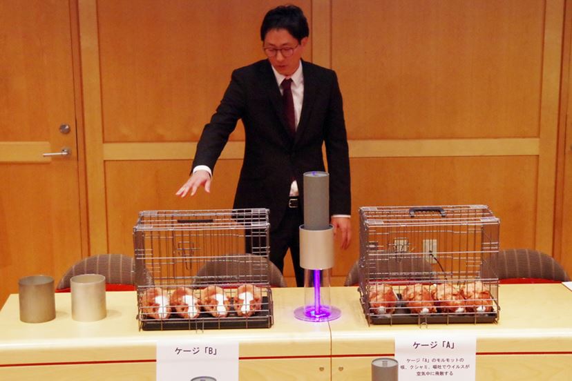 フィルターレス”で0.1μm未満の粒子も99.9％以上捕集する「イオンフロー