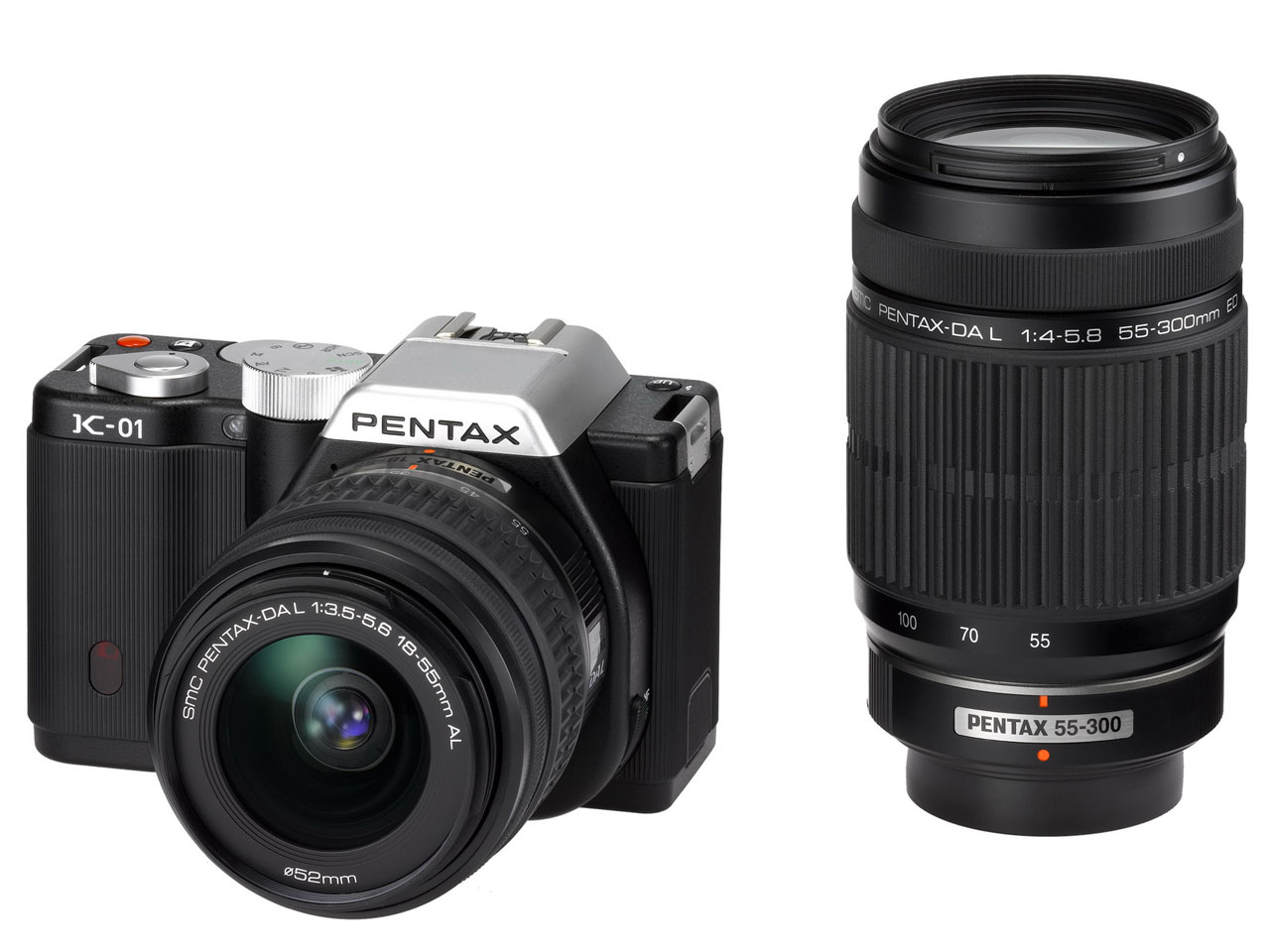 ペンタックス PENTAX K-01 ダブルズームキット [ホワイト×ブラック