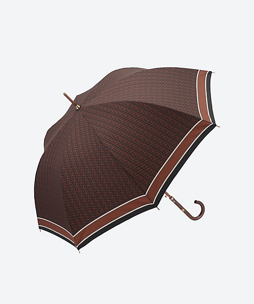 ポリエステル ツイルロゴプリント 長傘 2112511276－1