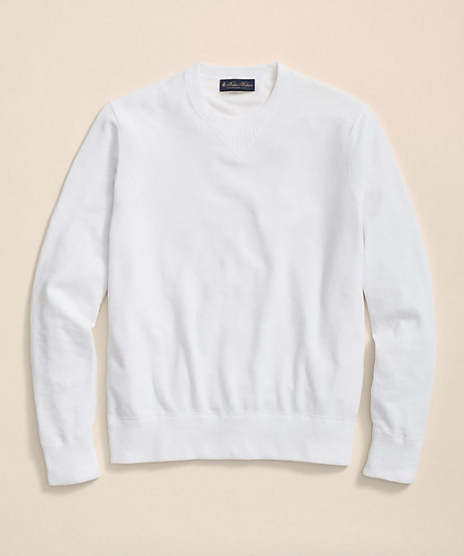 ブラッシュドコットン クルーネックセーター | Brooks Brothers