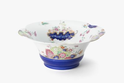 古い深川製磁の 花卉人物色絵 大鉢 明治期 【公式通販】