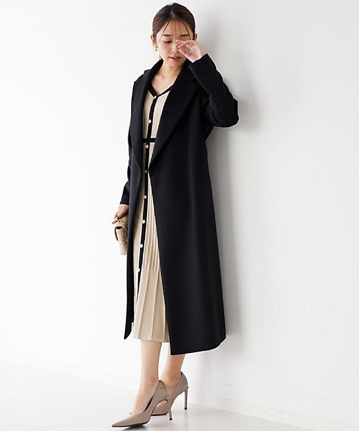 カシミヤ100％／日本製】ロングガウンコート（2002528918