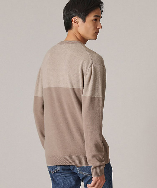 洗えるカシミヤ】微塵ボーダー カシミヤニット（2002343111