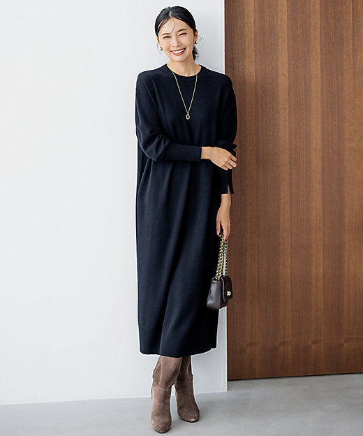 洗える】ウールカシミヤ ニットワンピース（OPWOSW0550