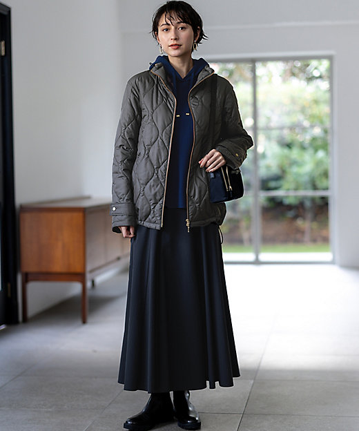 洗える】ストレッチタイプライター フレア スカート