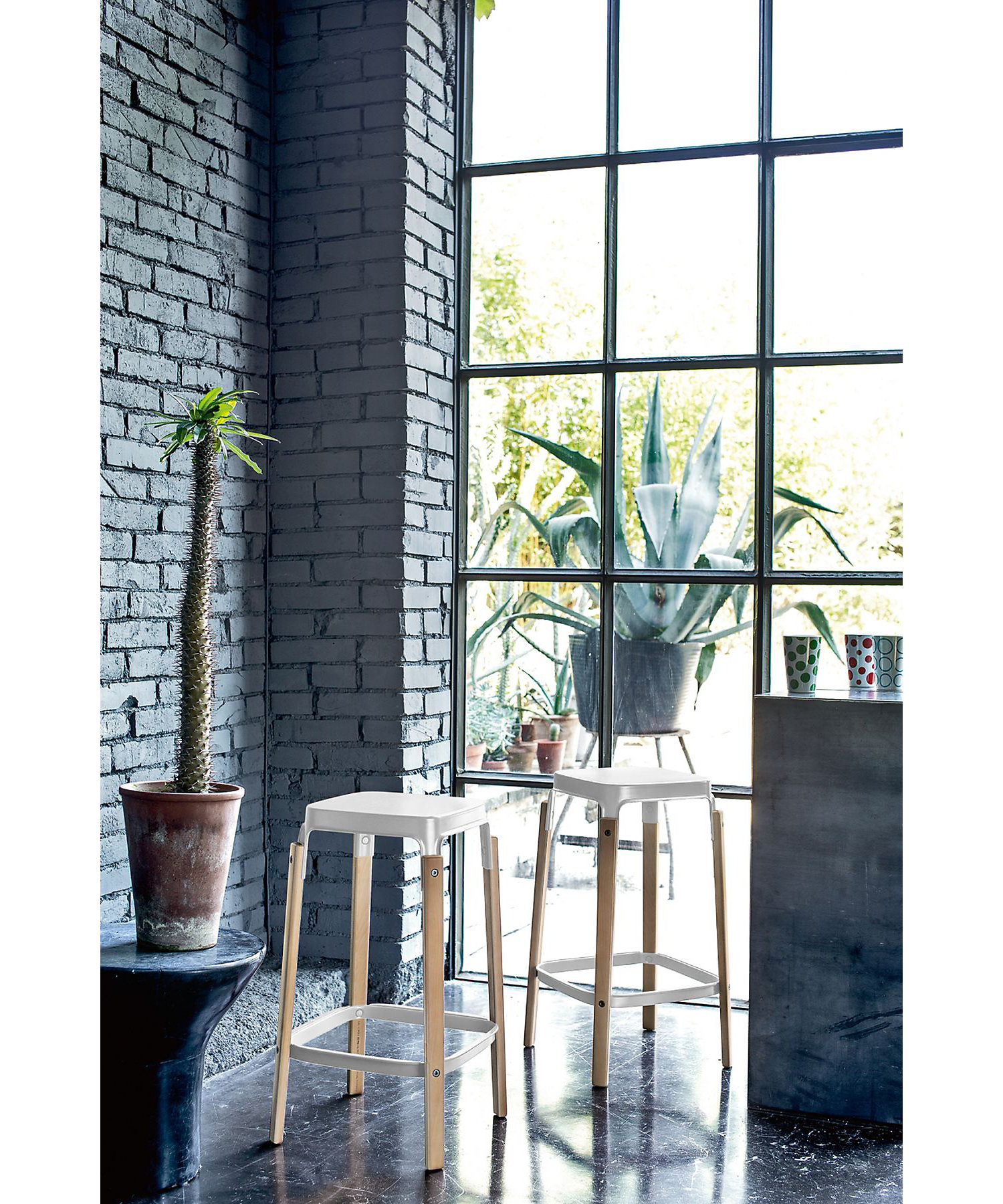 受注商品】スティールウッド スツール アメリカン・ウォルナット