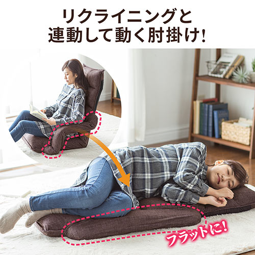 在庫限り】肘掛けつき ハイバック座椅子 マイクロファイバー生地 42