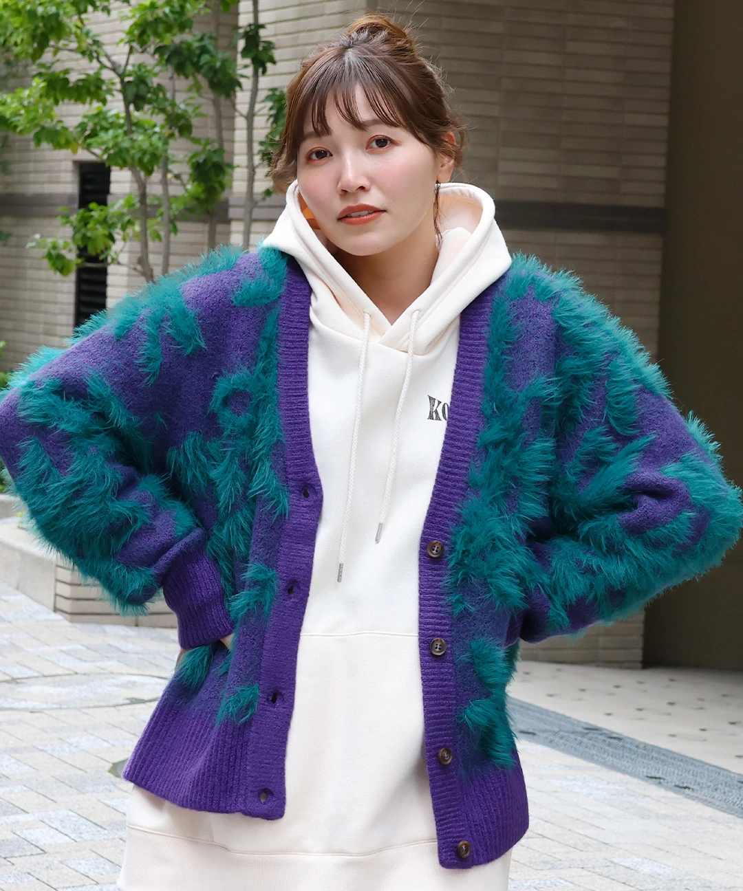 ヤクタッチフェザーニットカーディガン / カーディガン・羽織り