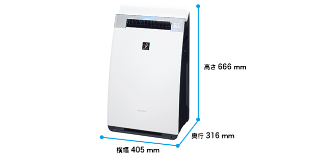 仕様/寸法 | KI-GX75 | 加湿空気清浄機/空気清浄機：シャープ
