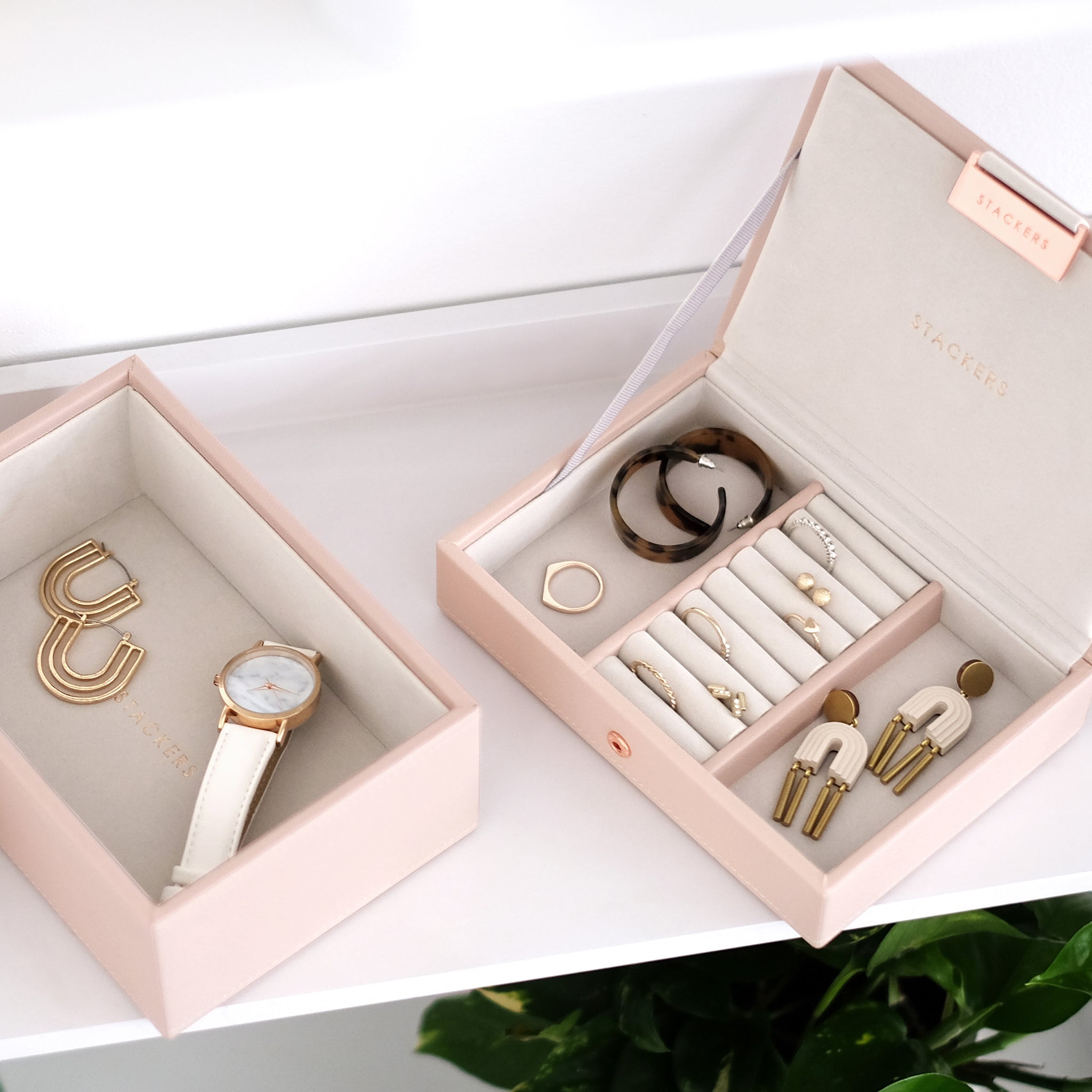 Stackers Blush Mini Jewellery Box – STACKERS LONDON