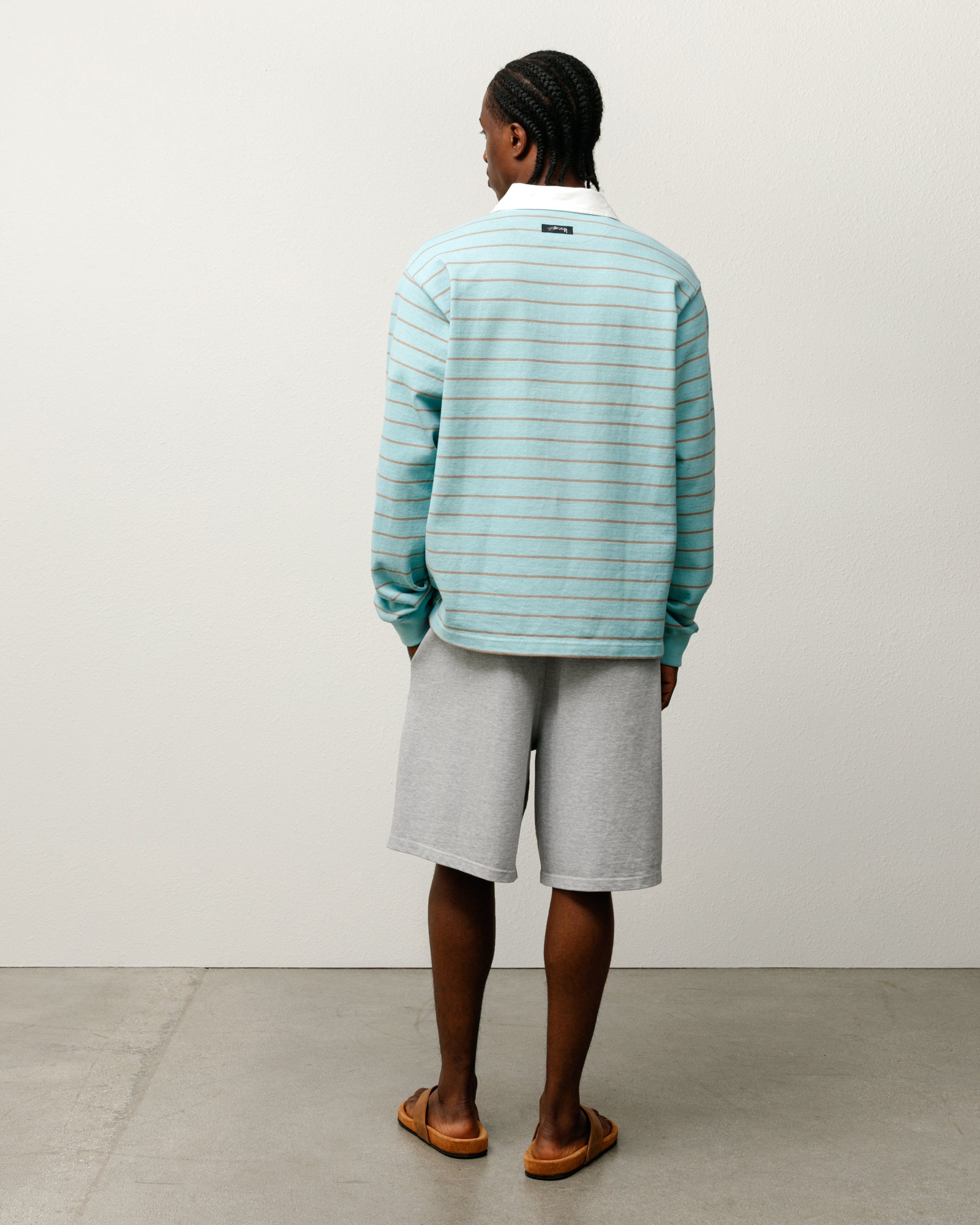 Striped Rugby Shirt – Blue | Tops & Knits | Stüssy Japan