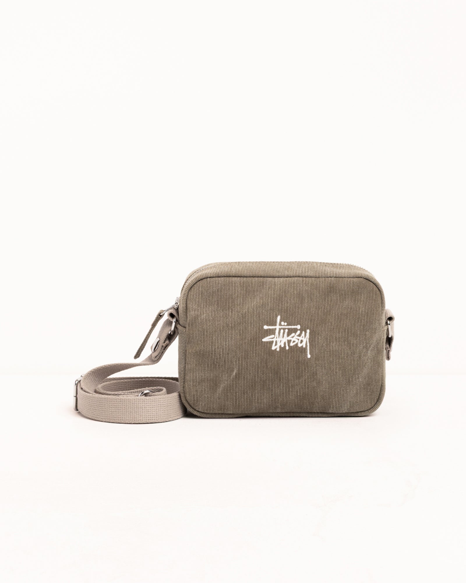 Waxed Canvas Pouch – Stone | Accessories | Stüssy Japan