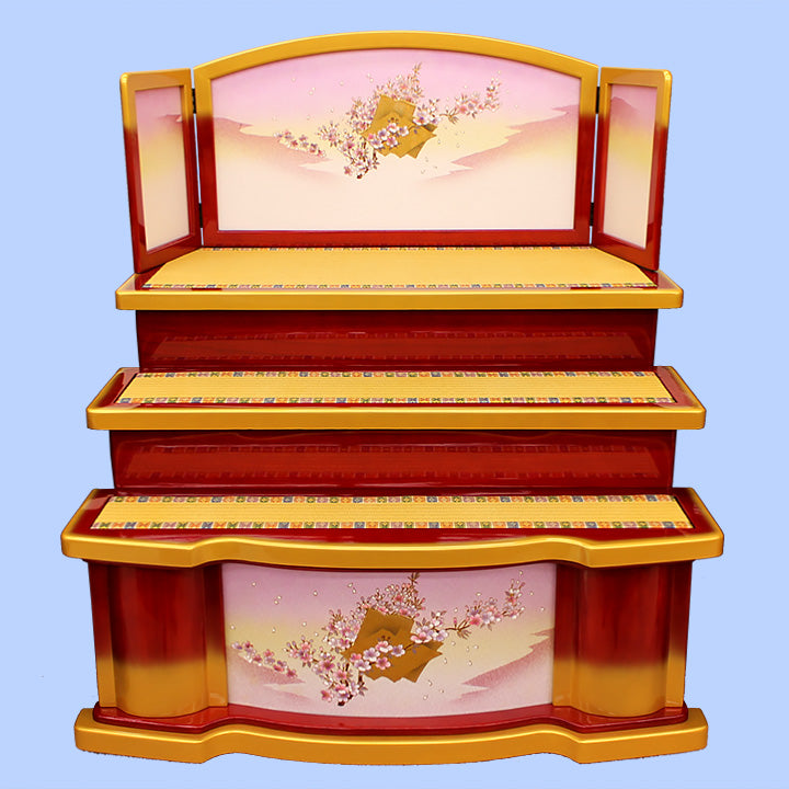 屏風付き木製段単品販売 – 寿鳳人形の東芸