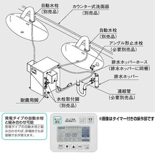 REW12A1BKSCM｜TOTO｜小型電気温水器 湯ぽっと[床置設置][先止式][貯湯