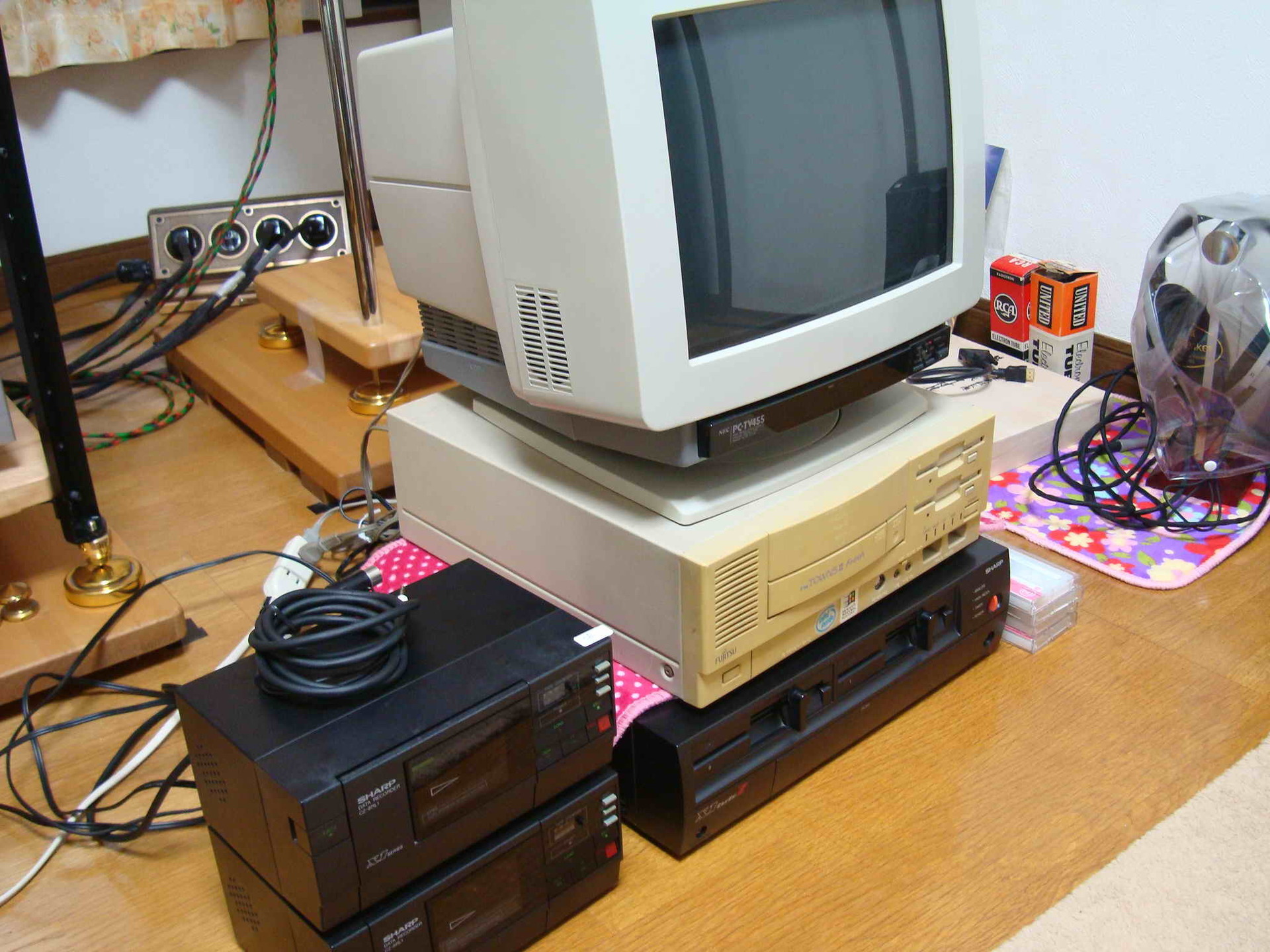 FM TOWNS II Freshの延命修理をしています、ホワイトニングも終わり