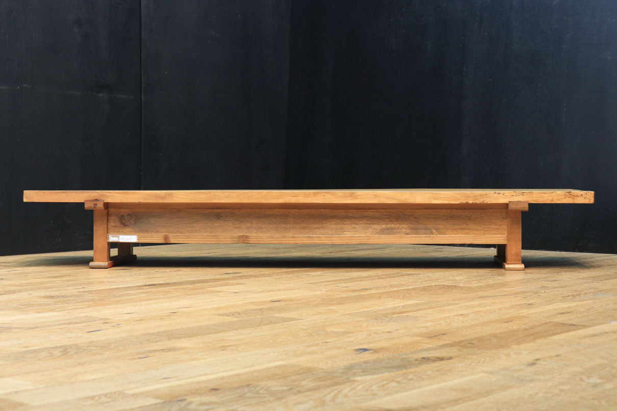 テレビ台に!! 一枚板を使用した頑丈な木地色の裁ち台 BB2241 – 古福庵