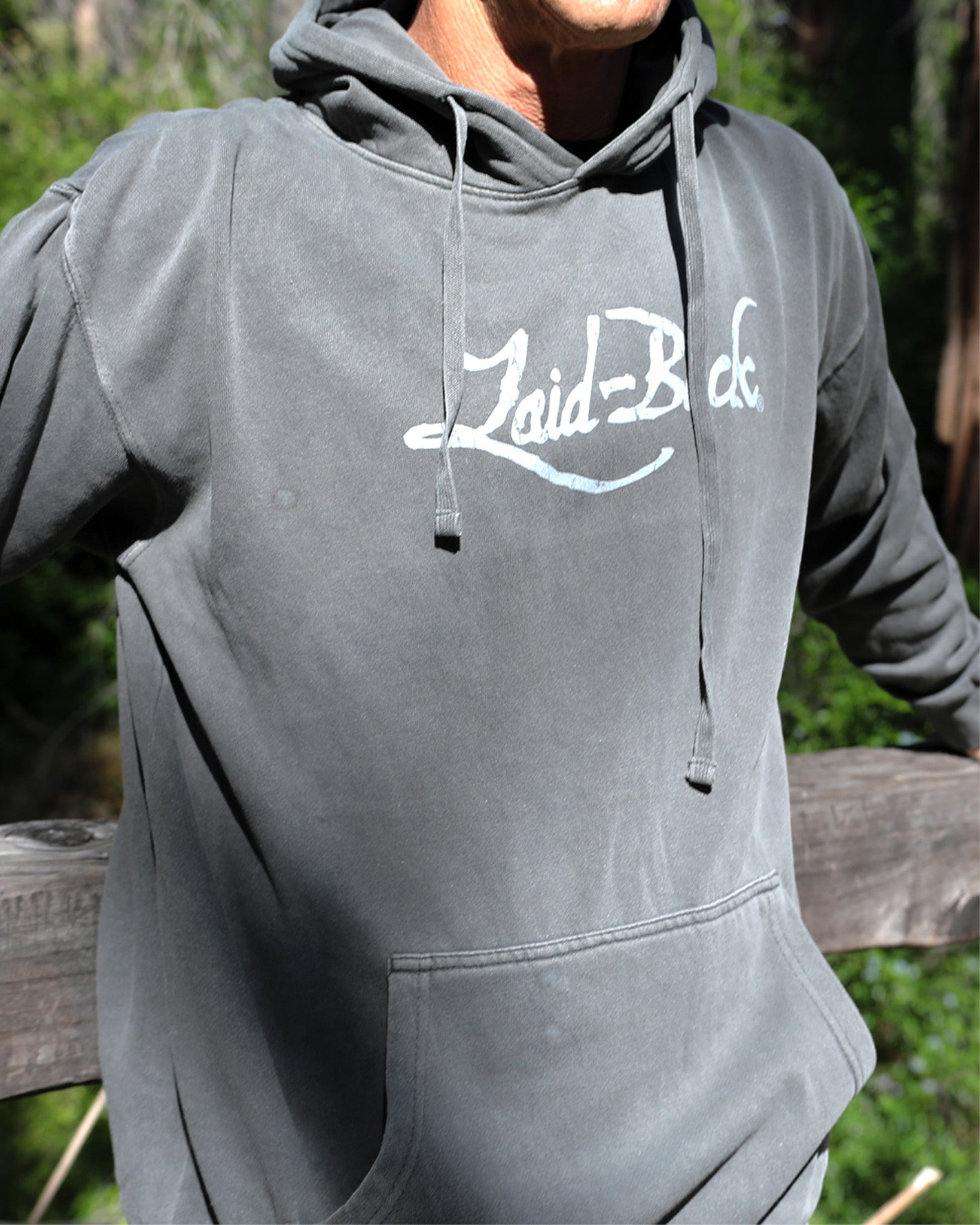 Laid-Back Logo Hoodie | Simple cool signature pullover by Laid-Back
