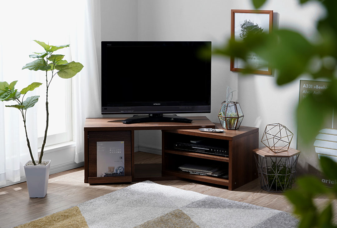 フラップ収納付き伸縮式テレビ台 LSD-06-0013 | LITEN StaD INC.