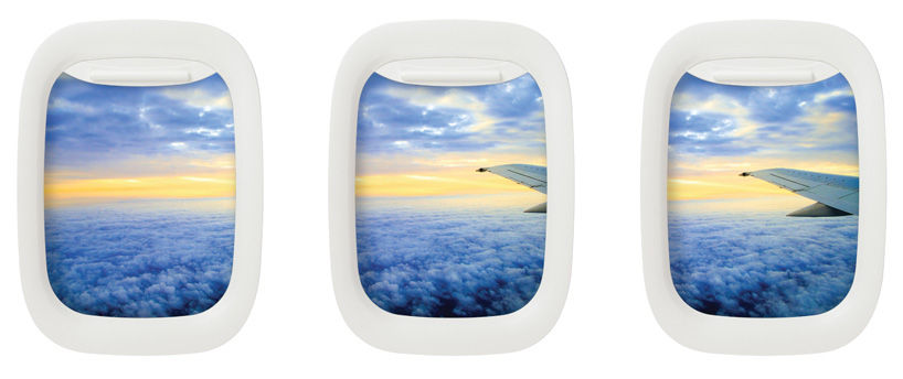 飛行機の窓をモチーフにしたフォトフレーム「Airframe」 : きよおと-KiYOTO