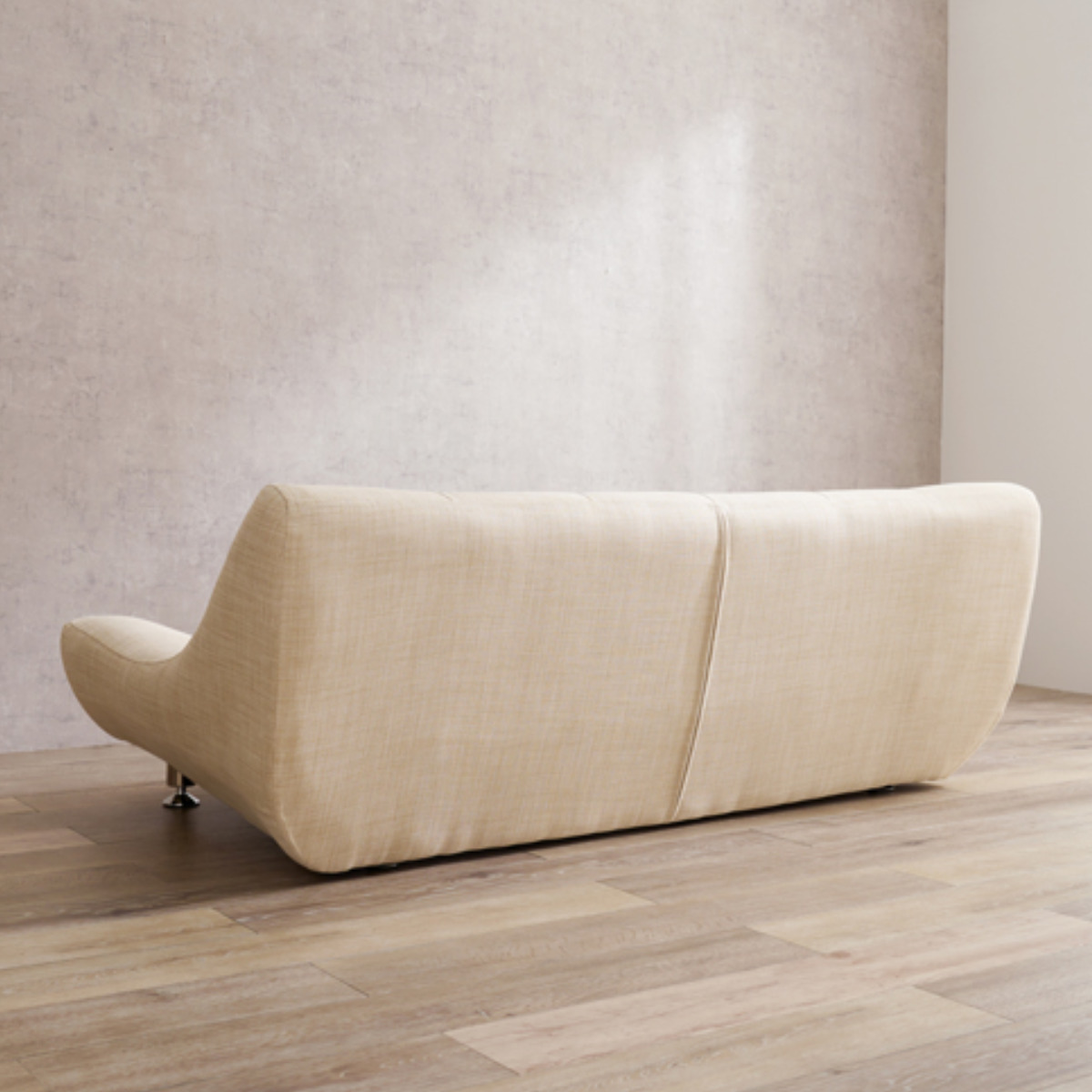 ローソファ 二人掛け 幅153cm 座面広々 （ リビングソファ フロア