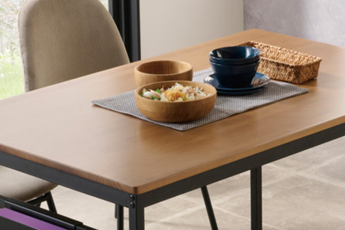 カウンターテーブル 高さ85cm 2人掛け 木目 – ハウジー