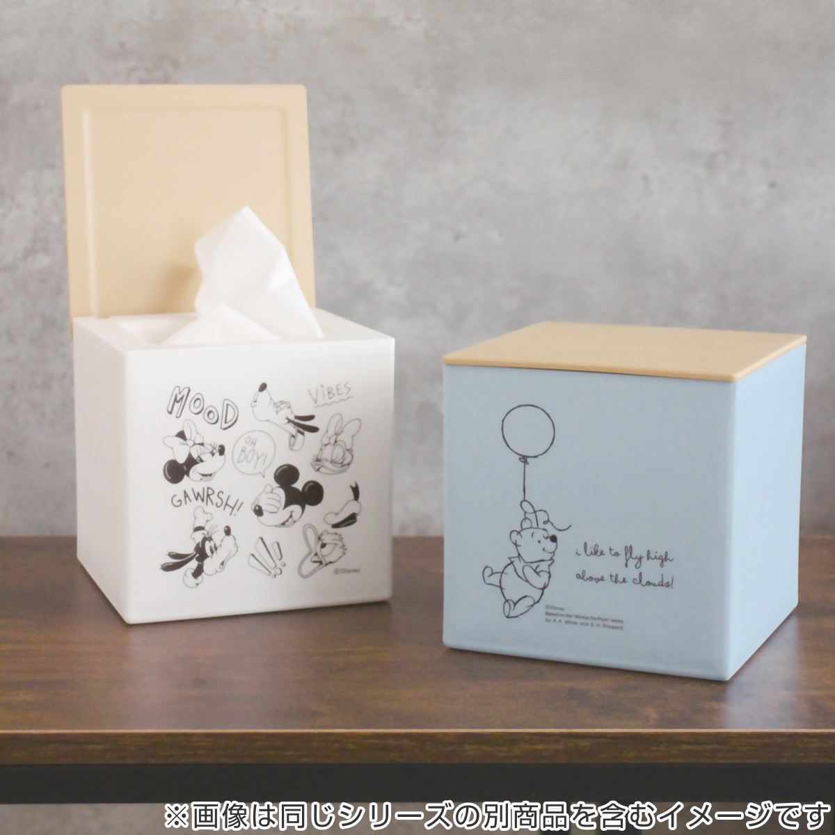 dショッピング |箱型ティッシュケース ミッキーマウス フタ付 日本製
