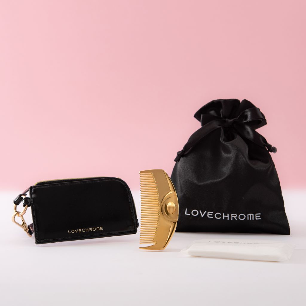 ラブクロム K24GPツキゴールド ＆コームケースバックチャーム