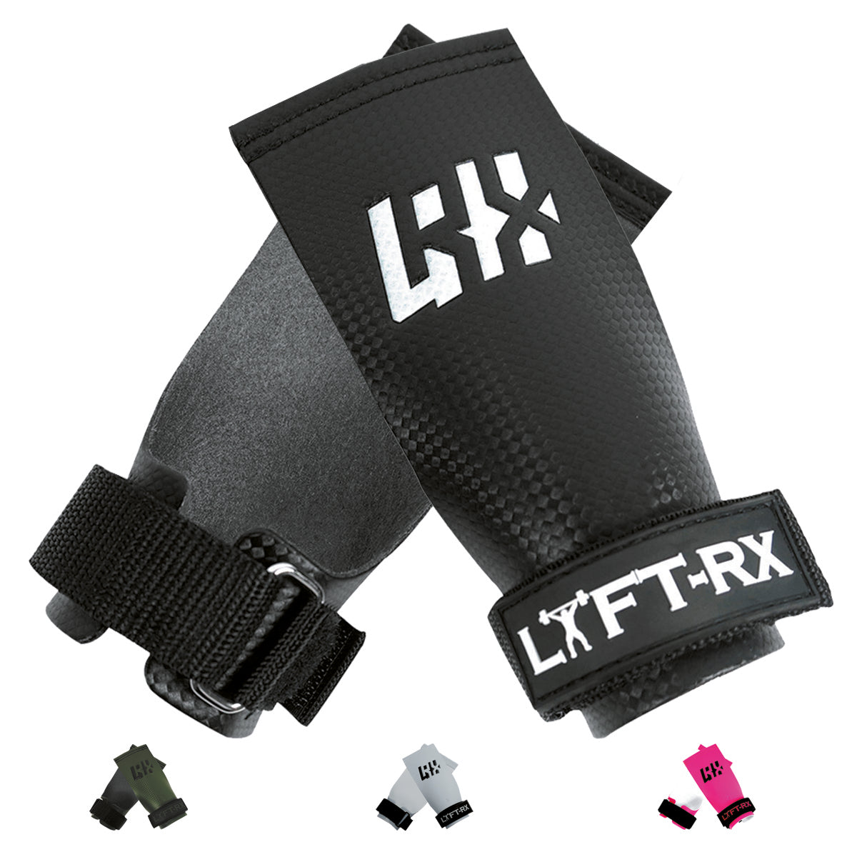 LYFT-RX Carbon Palm Grips - No Hole Fingerless Grip