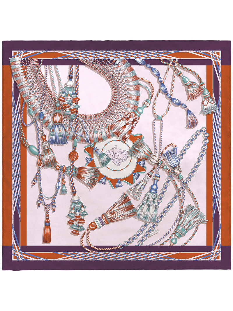 シルクスカーフ65＞ヴィヴァーチェタッセル – manipuri