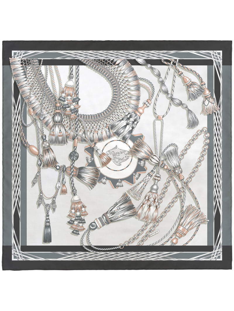 シルクスカーフ65＞ヴィヴァーチェタッセル – manipuri