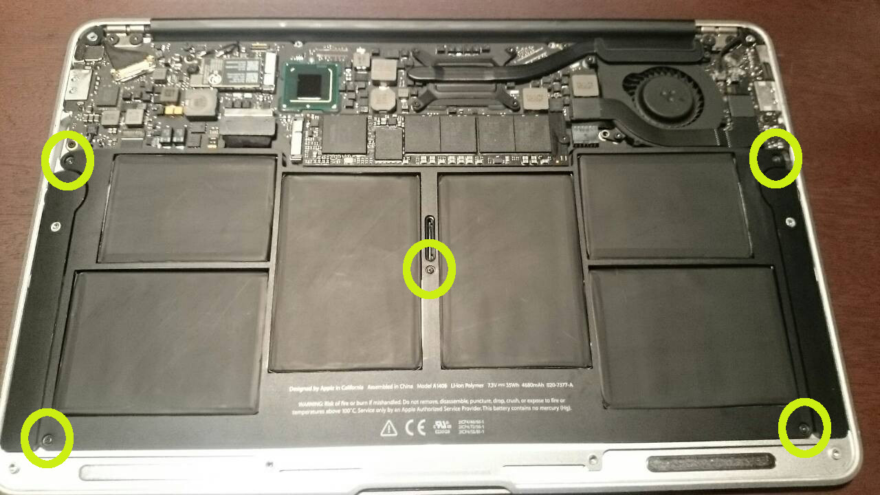 MacBook Air【簡単】バッテリー交換方法