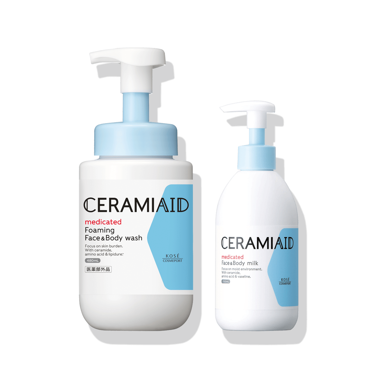 セラミエイド 薬用 フェイス＆ボディウォッシュ ＋ 薬用スキンミルク