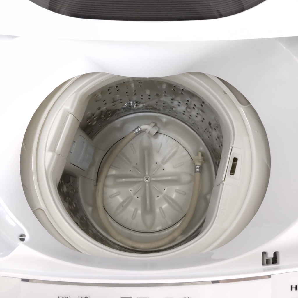 中古 高年式 5.0kg 全自動洗濯機 ピュアホワイト 日立 NW-50F 2021年